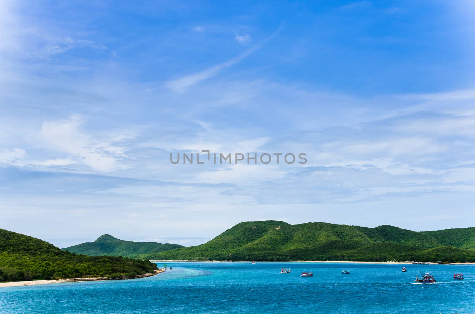 Green island and sea nature landscape in Thailand