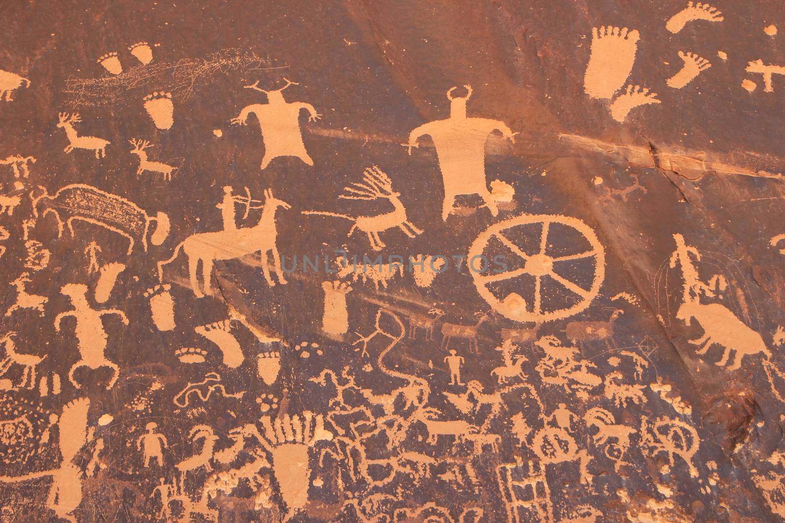 Indian petroglyphs, Newspaper Rock State Historic Monument, Utah by donya_nedomam