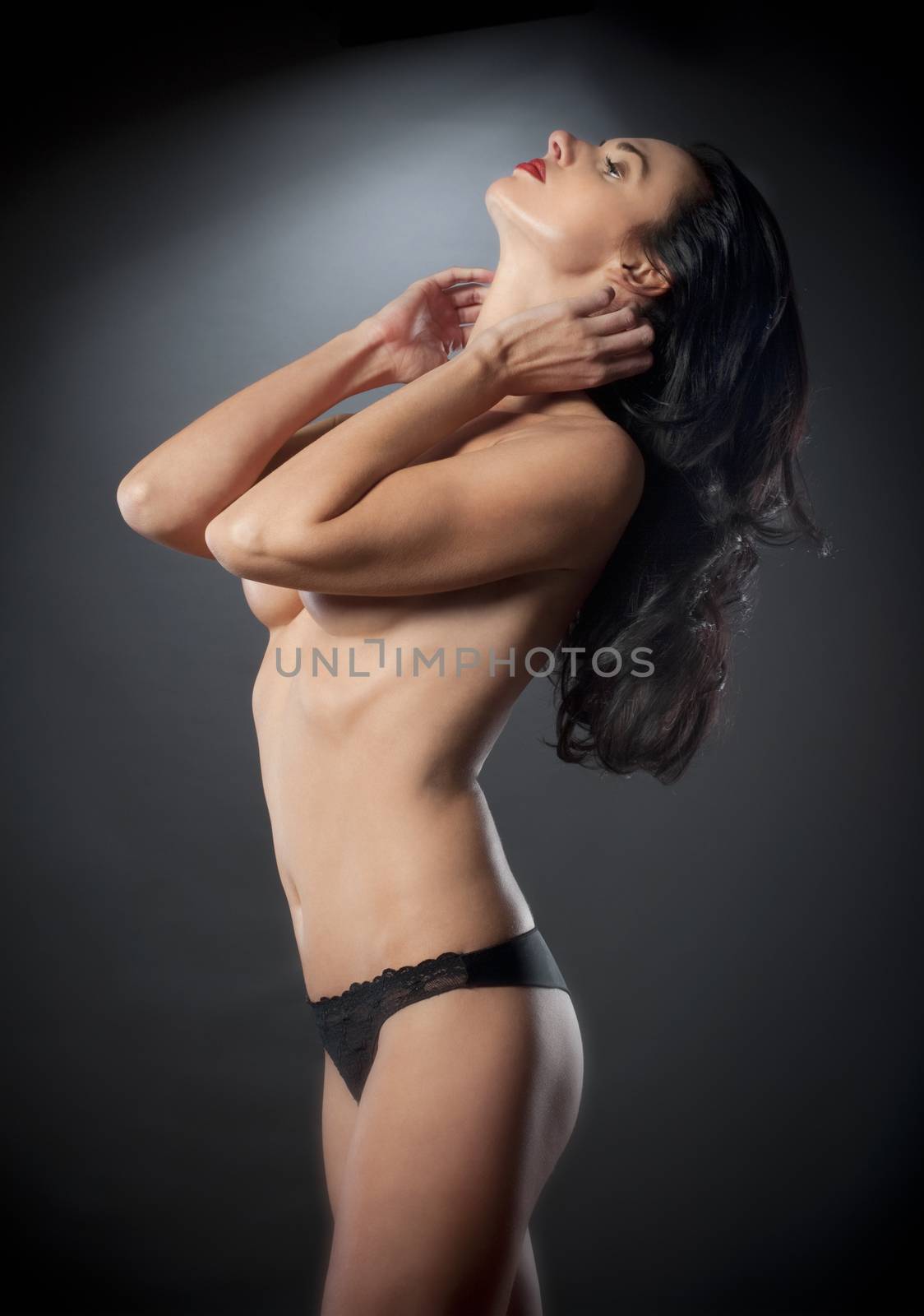 woman in underwear by courtyardpix