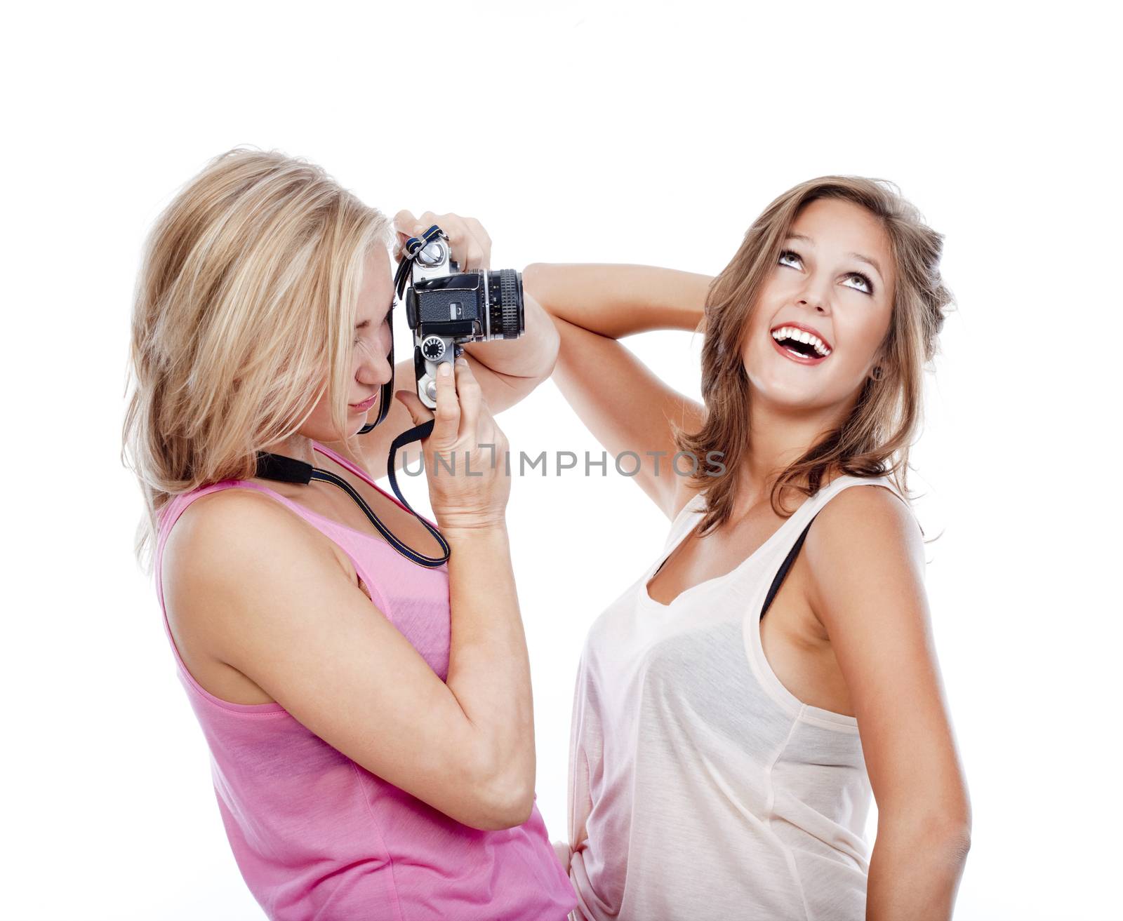 young women taking pictures by courtyardpix