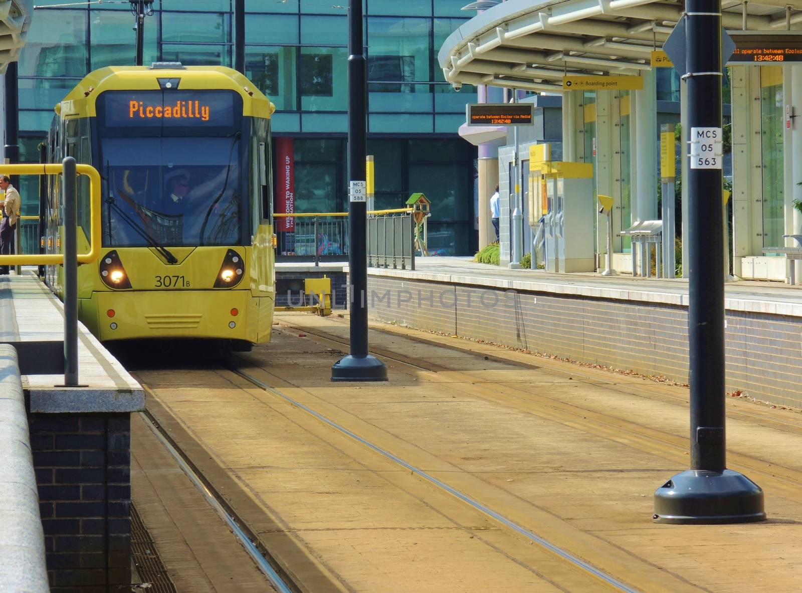 Tram at Media City UK. by paulst