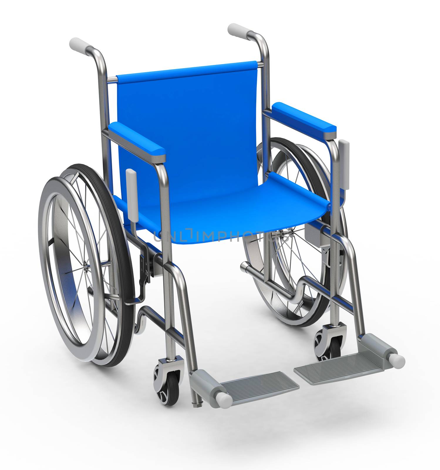 3d generated picture of a wheelchair