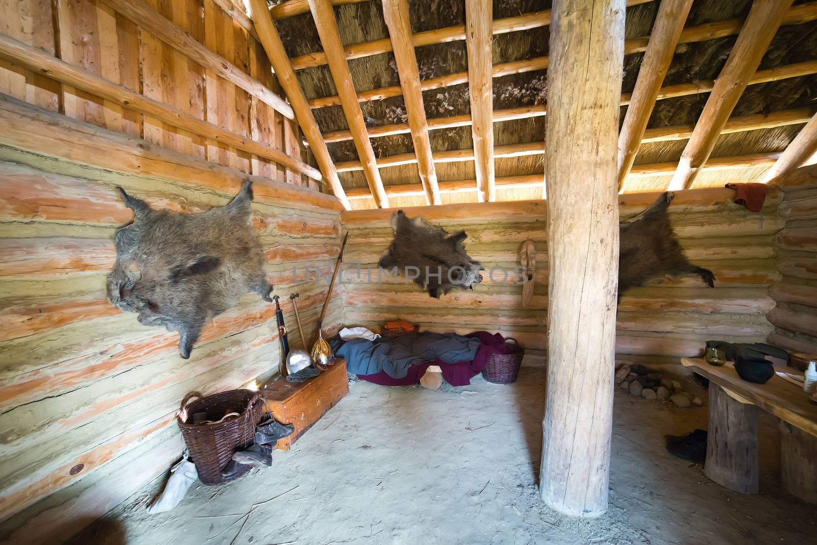 Inside of hunter's hut by furzyk73