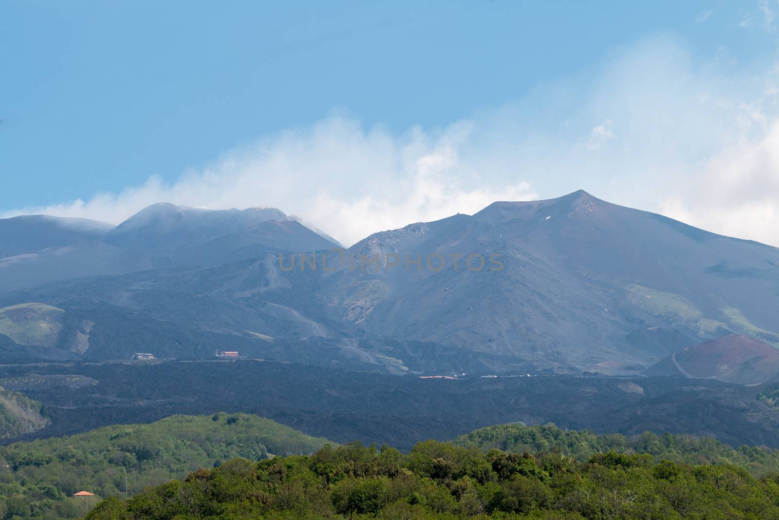 The big active european volcano