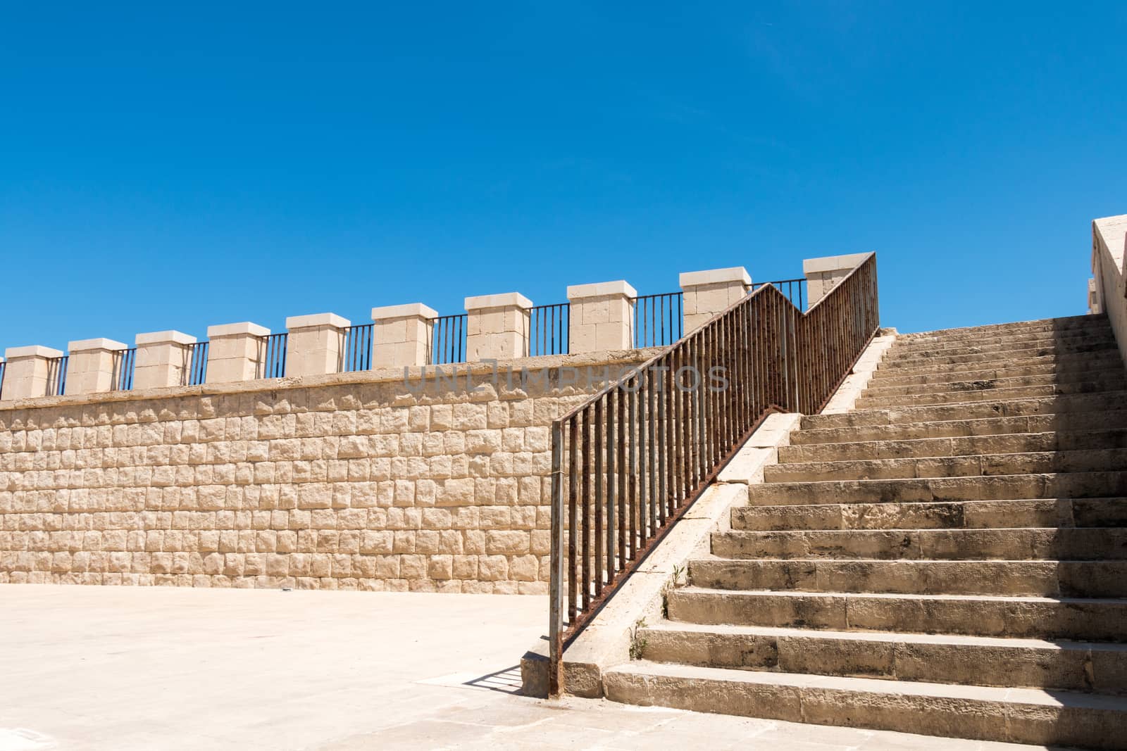 Flight of steps in Siracue Italy