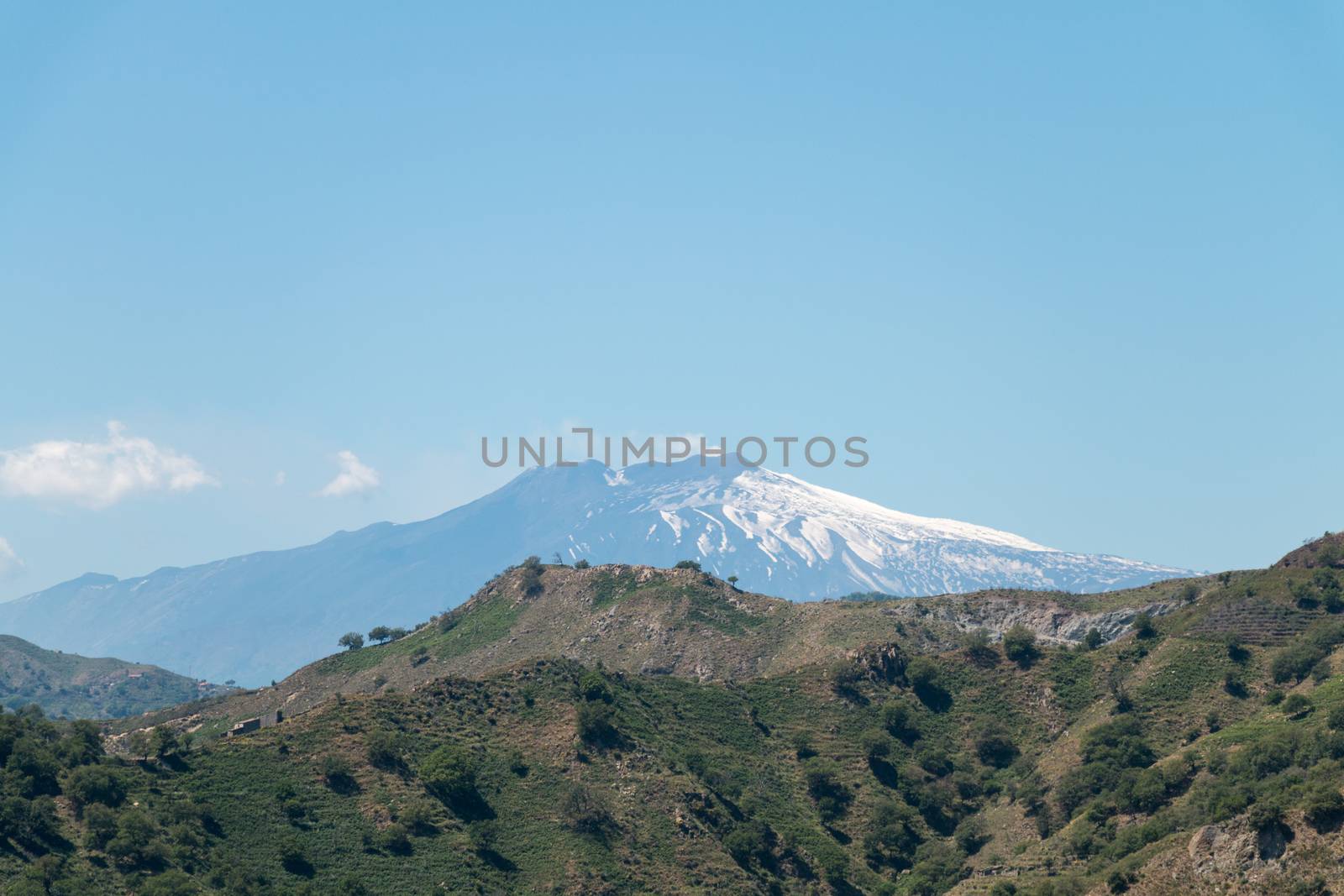 The big active european volcano