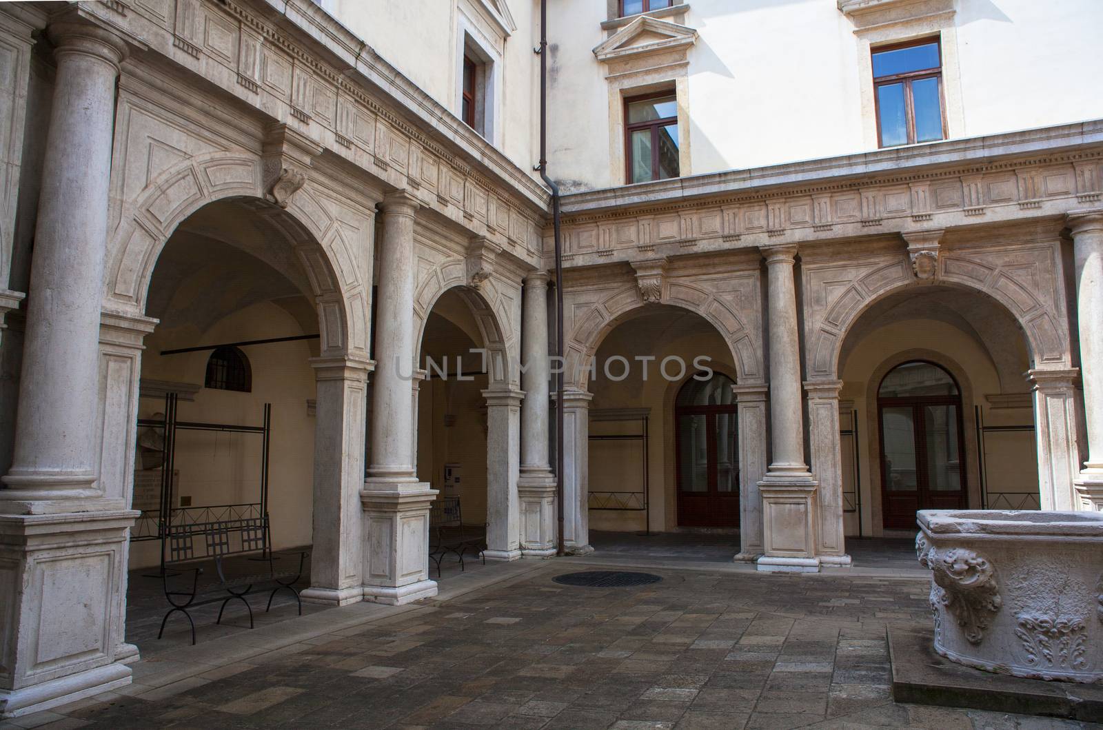 View of courtyard, Palazzo della Ragione, Padova