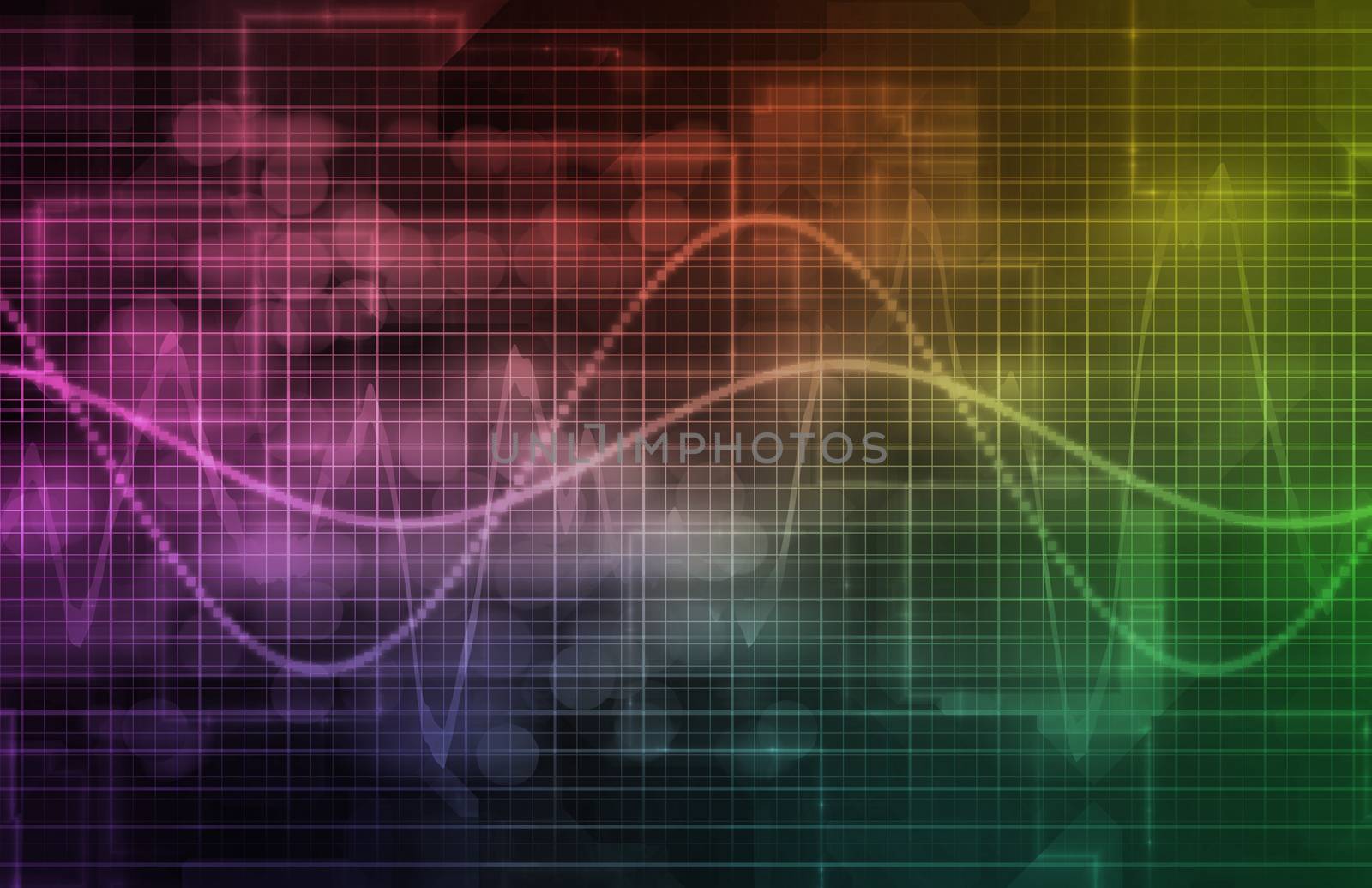 Science Background Abstract with Cells as Art