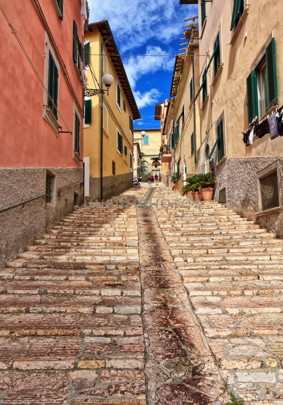 urban view in Portoferraio in Isle of Elba, Tuscany, italy