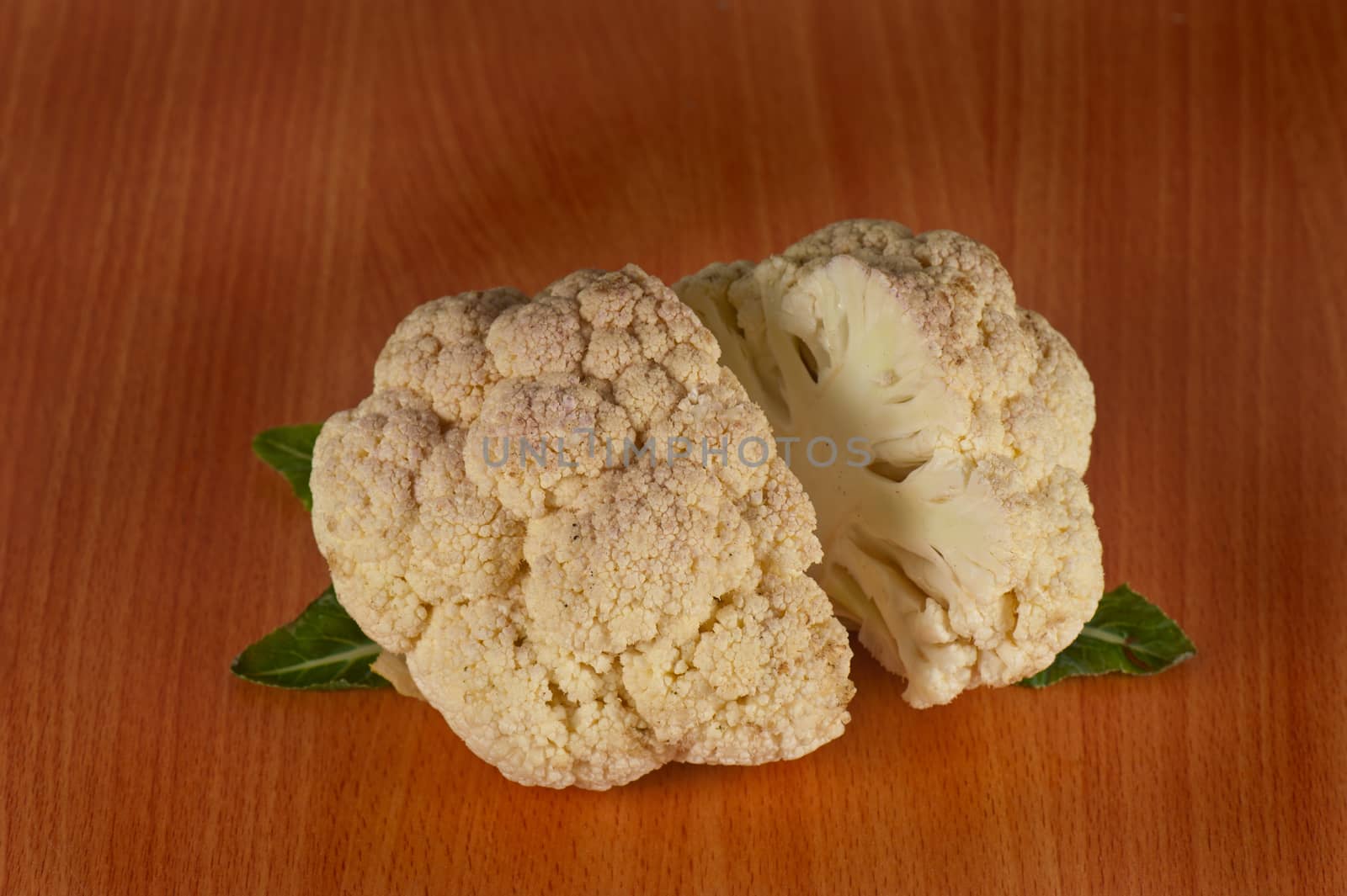 fresh cauliflower on the table, healthy food