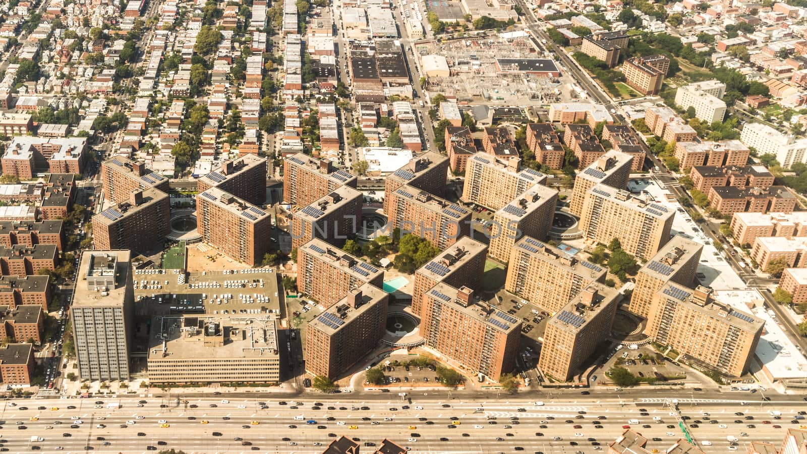 Aerial view of Queens Borough, New York by derejeb