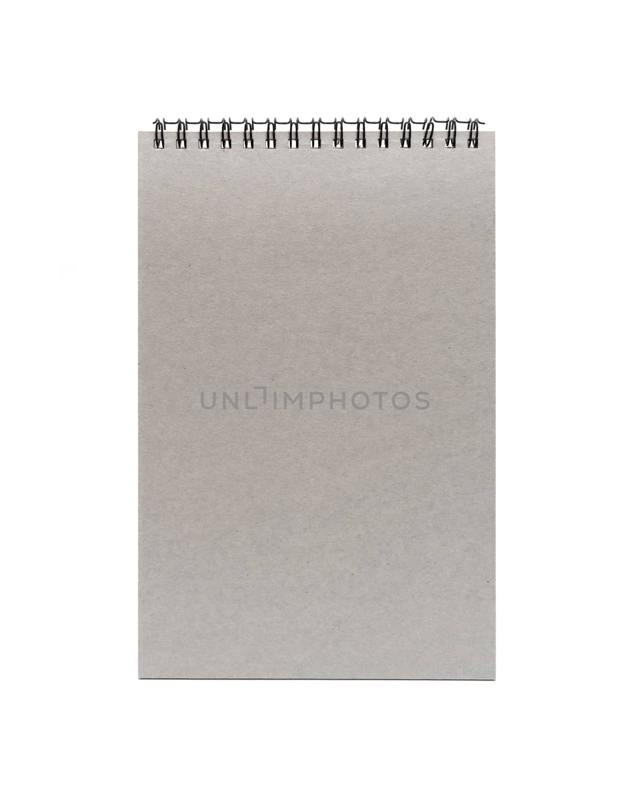 Blank one face white paper notebook vertical