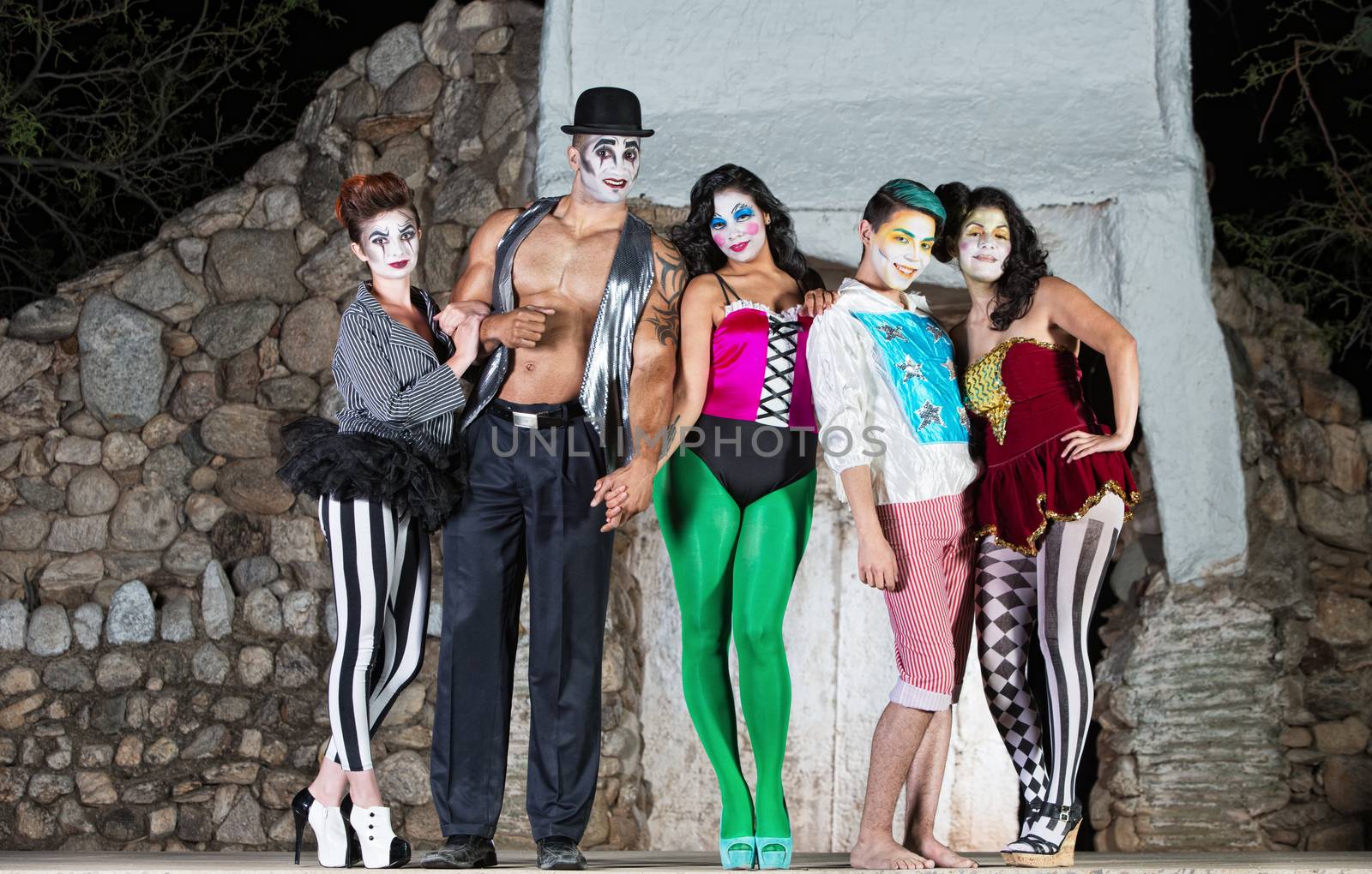 Comedia Del Arte Clowns by Creatista