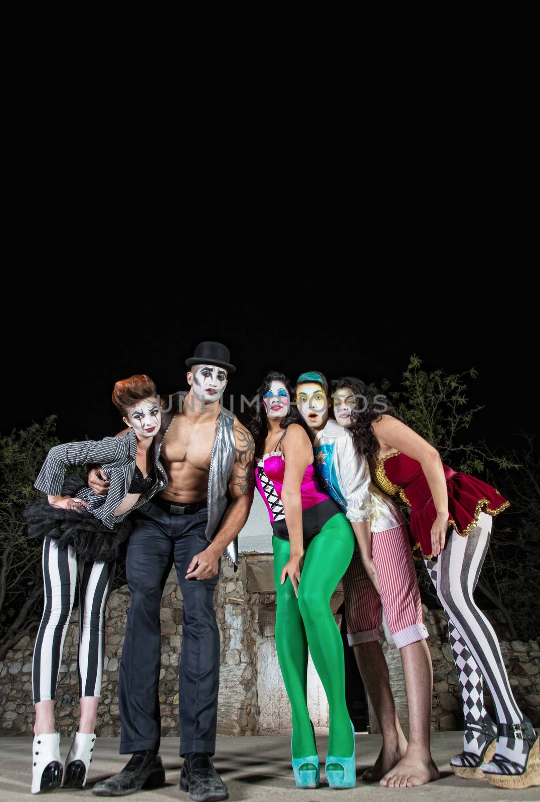 Five Cirque Clowns by Creatista