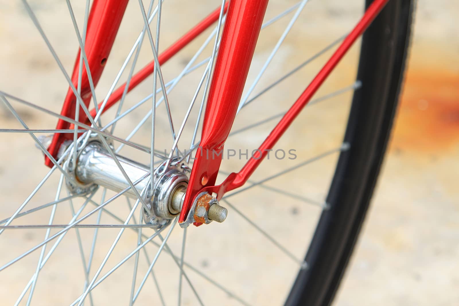 Detail of Bike Tire by foto76