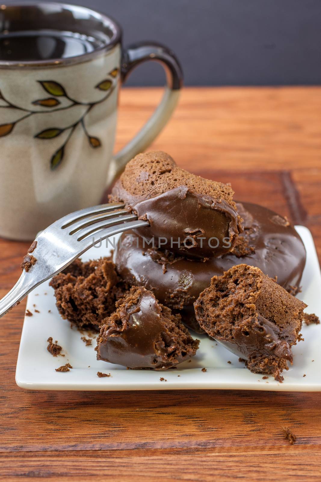 Double Chocolate Doughnuts and Coffee by SouthernLightStudios