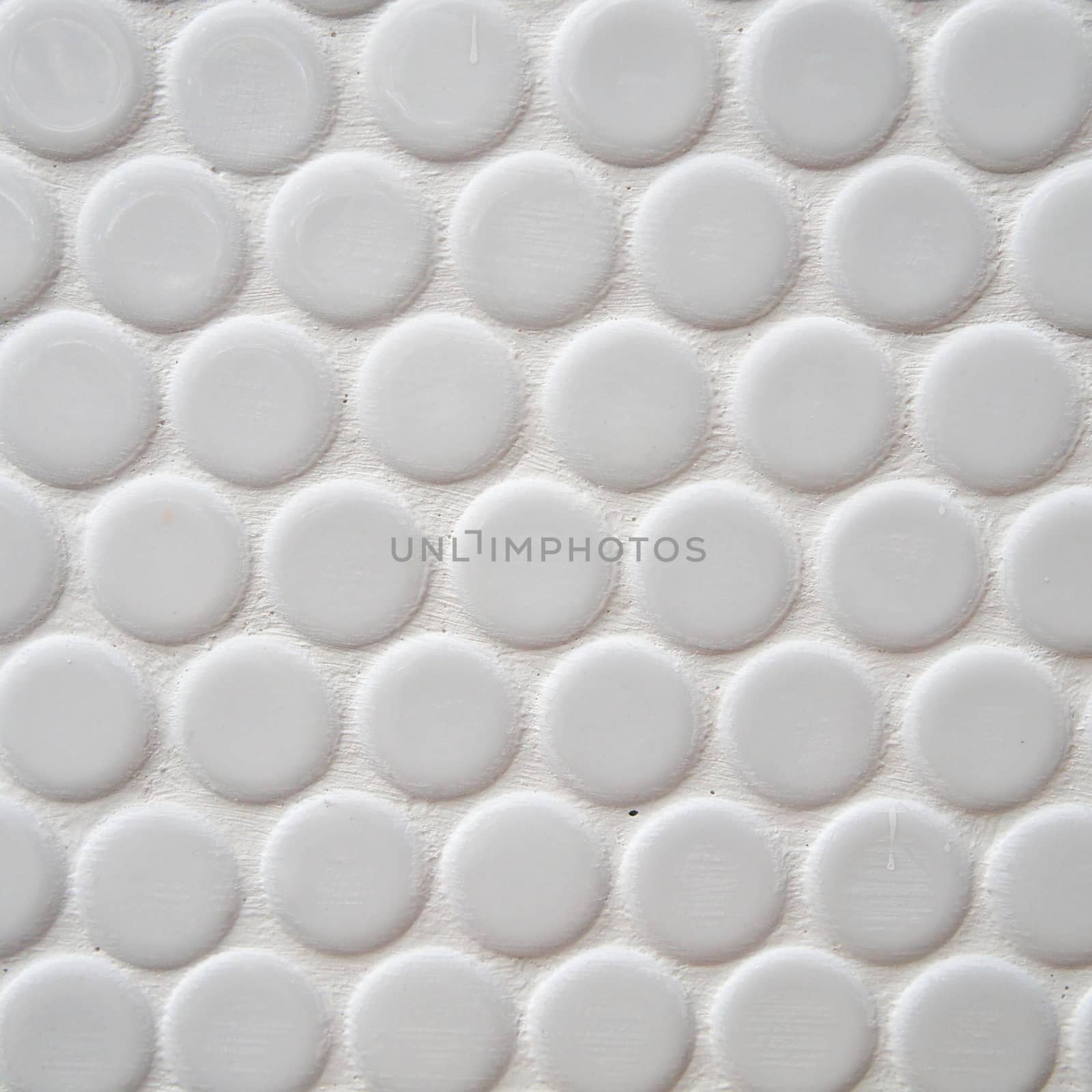 White circle tile pattern with for background