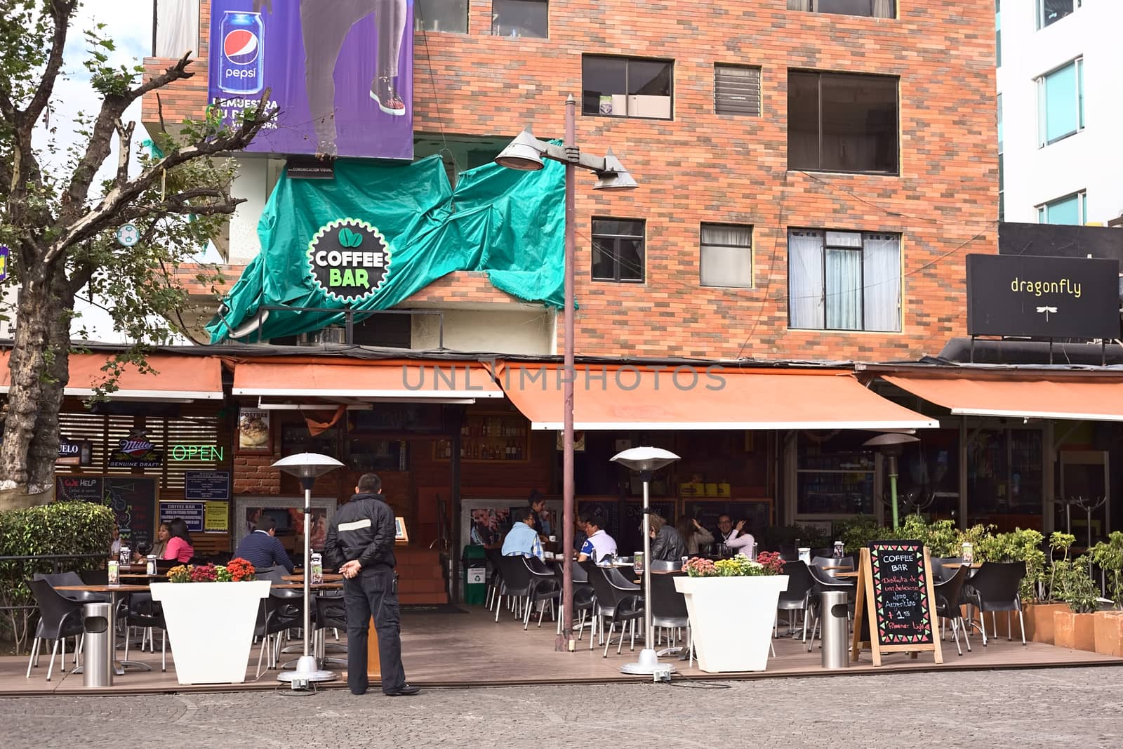 Coffee Bar on Plaza Foch in Quito, Ecuador by ildi
