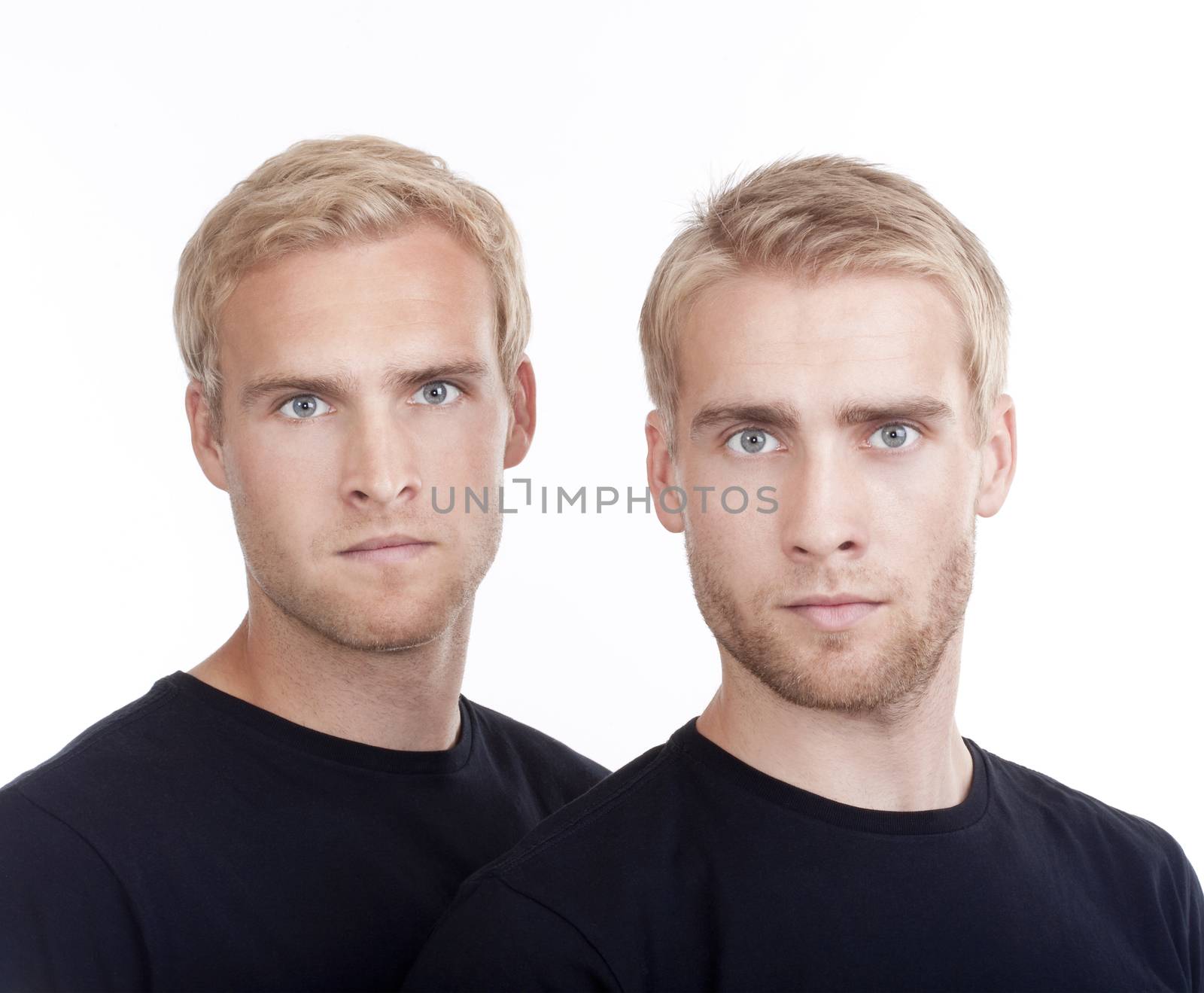 portrait of twin brothers by courtyardpix