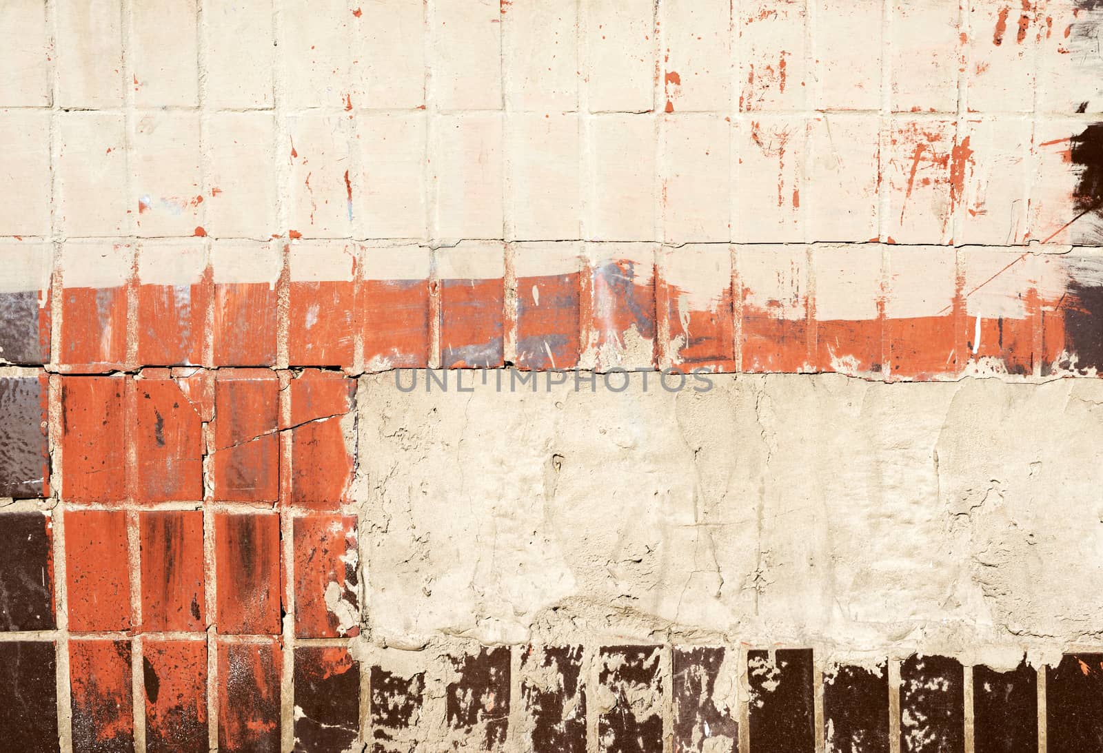 texture of old painted tiles