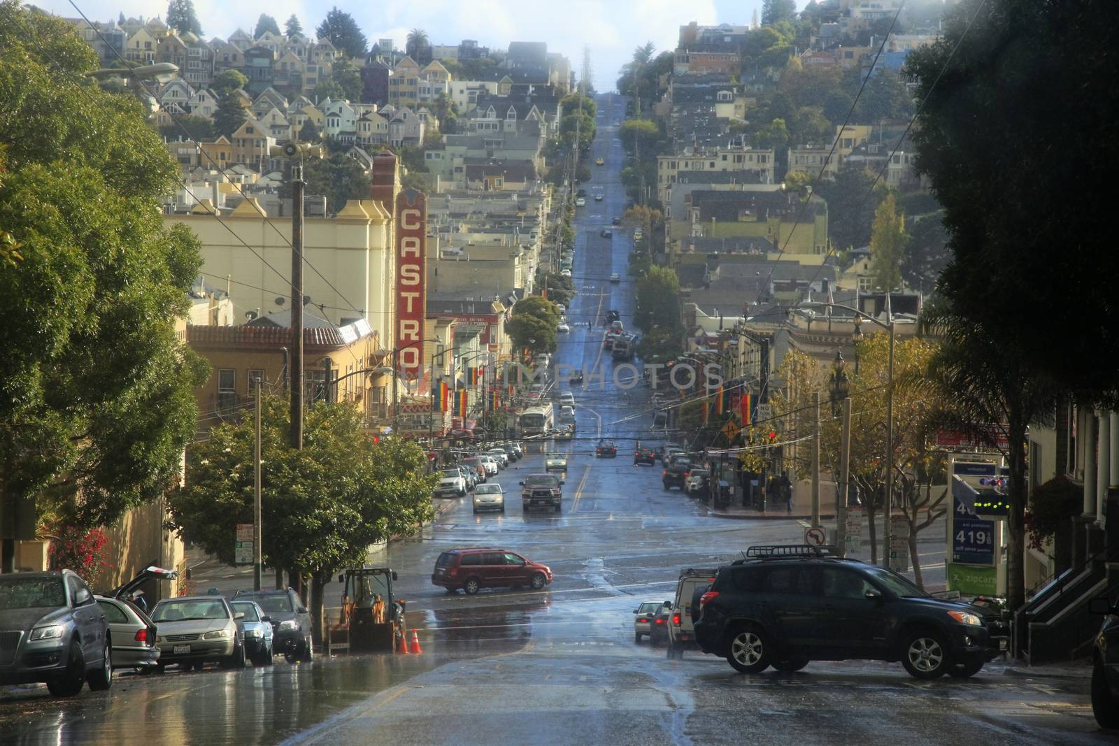 SAN FRANCISCO, CA, USA - OCTOBER 23, 2012: Castro district on October 23, 2012 in San Francisco, USA. Castro is one of the United States' first and best-known gay neighborhoods, and it is currently its largest.