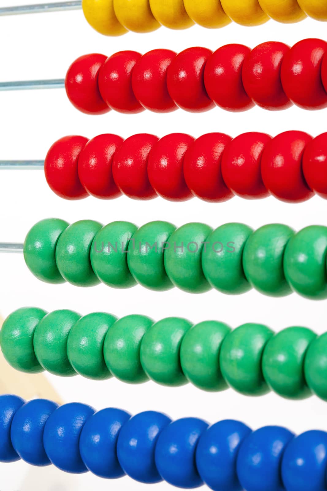 Colorful Wooden Abacus - Isolated on White