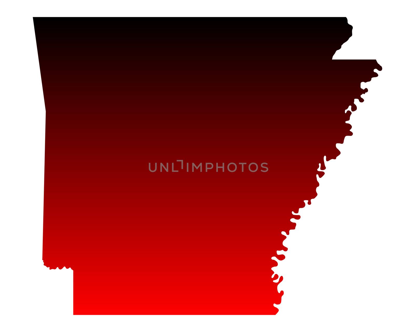 Map of Arkansas by rbiedermann