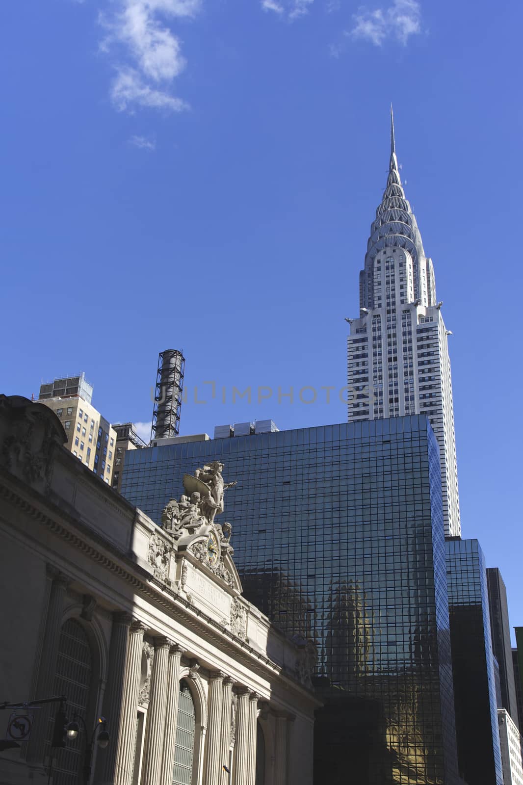 Empire State Building and Grand Central Station by instinia