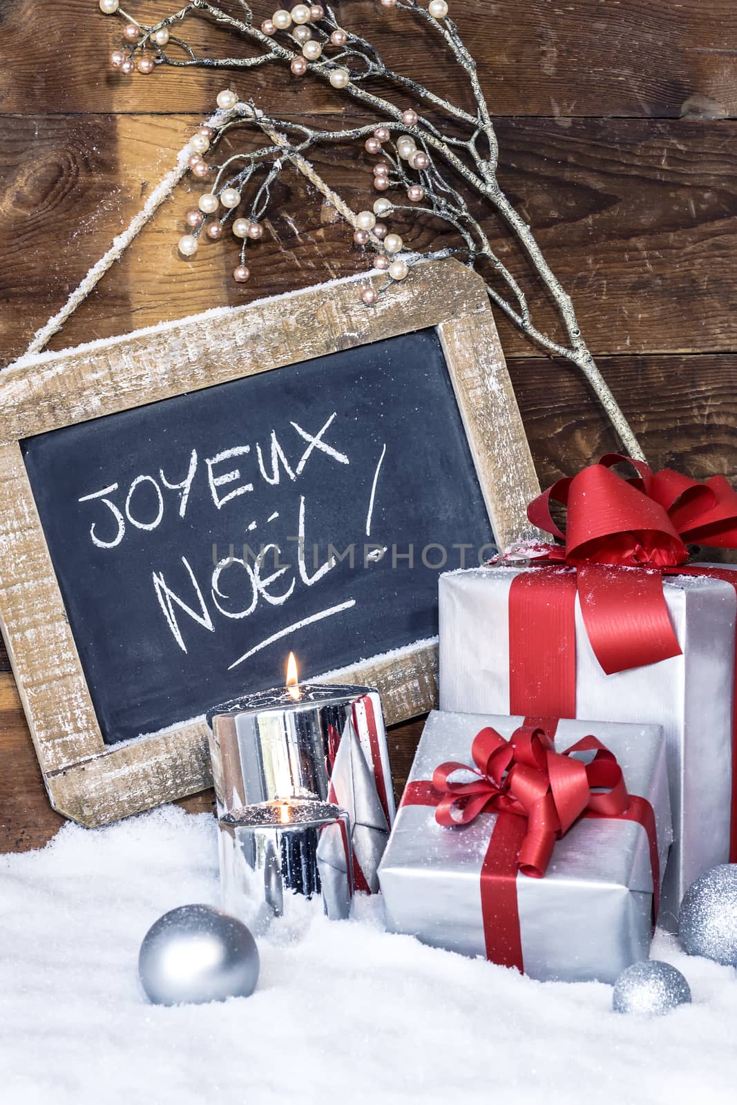 Closeup of Christmas gifts by vwalakte
