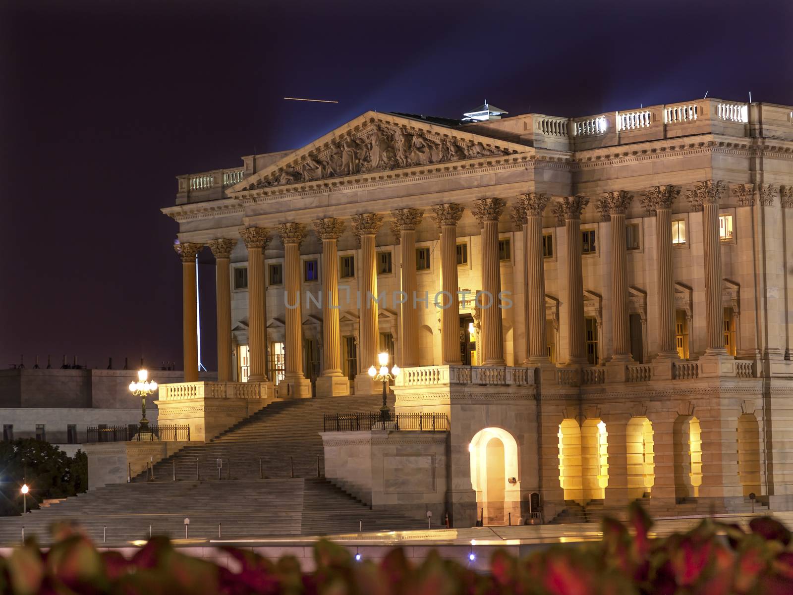 House of Representatives US Capitol North Side Congress Capitol Hill Night Stars Washington DC