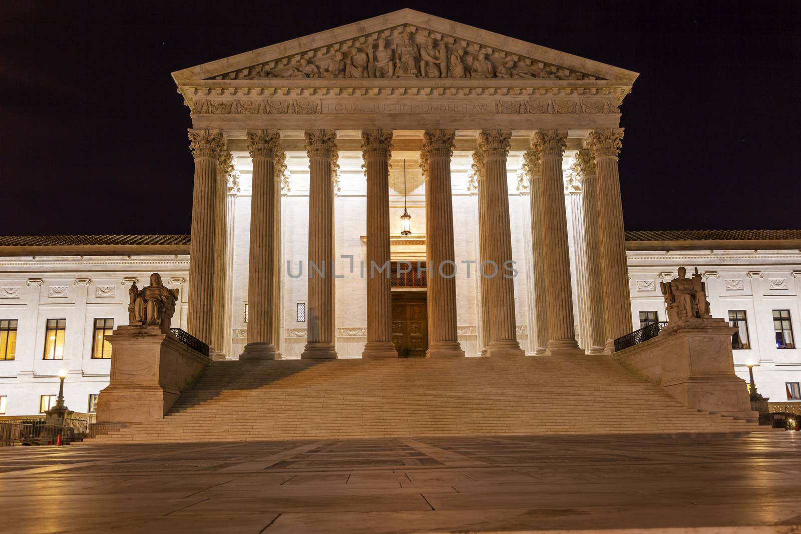 US Supreme Court Capitol Hill Night Stars Washington DC