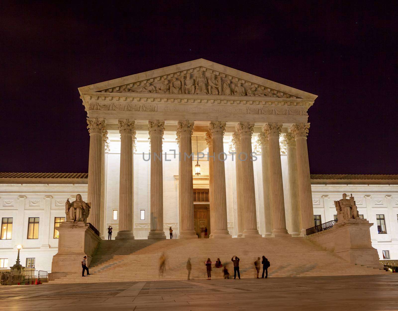 US Supreme Court Capitol Hill Night Stars Washington DC by bill_perry