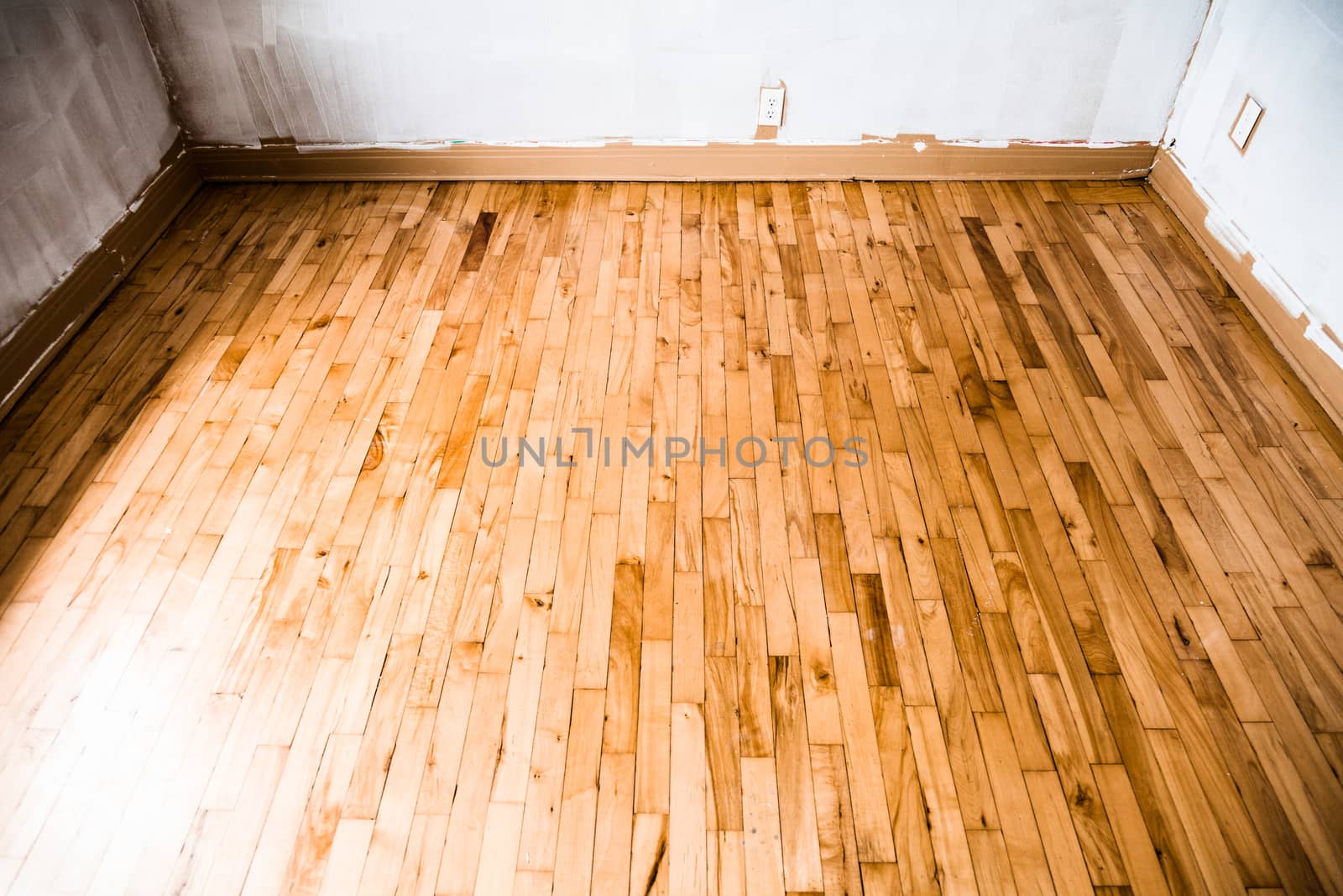 Empty Wood Floor and Painted Walls - Home Renovations