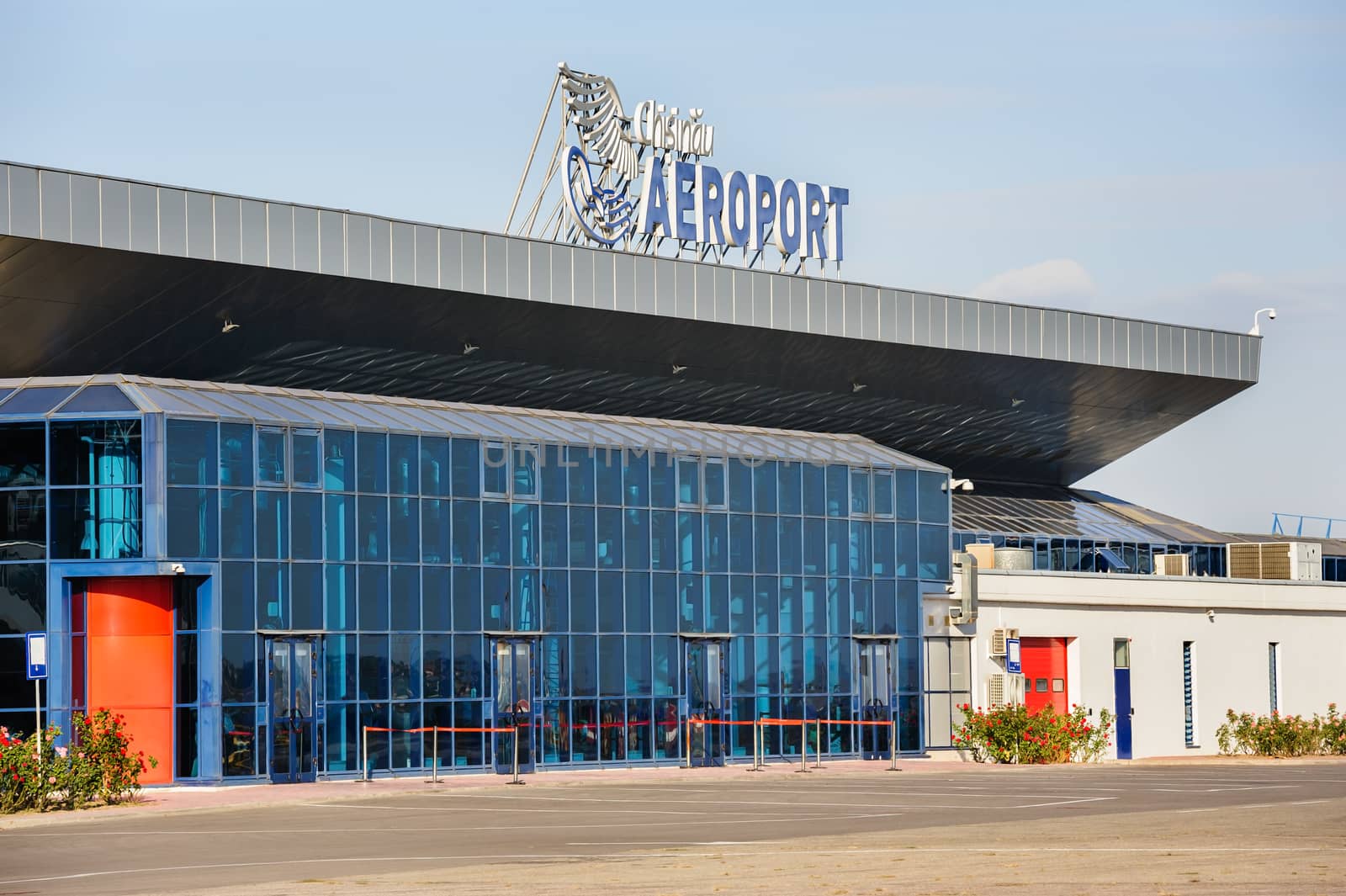 Chisinau Airport main buildind exterior, Republic of Moldova