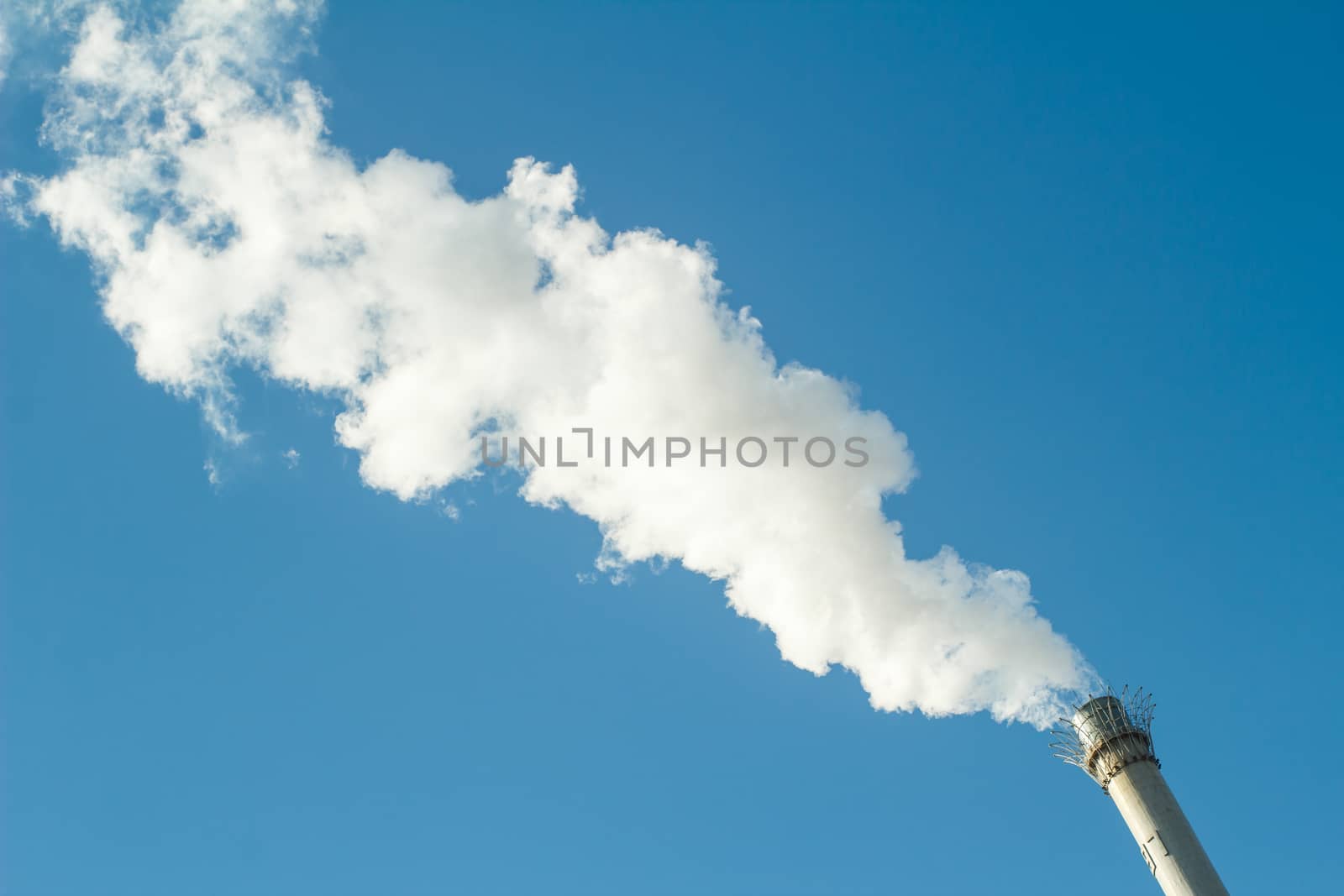 Smoke and chimney,in Beijing
