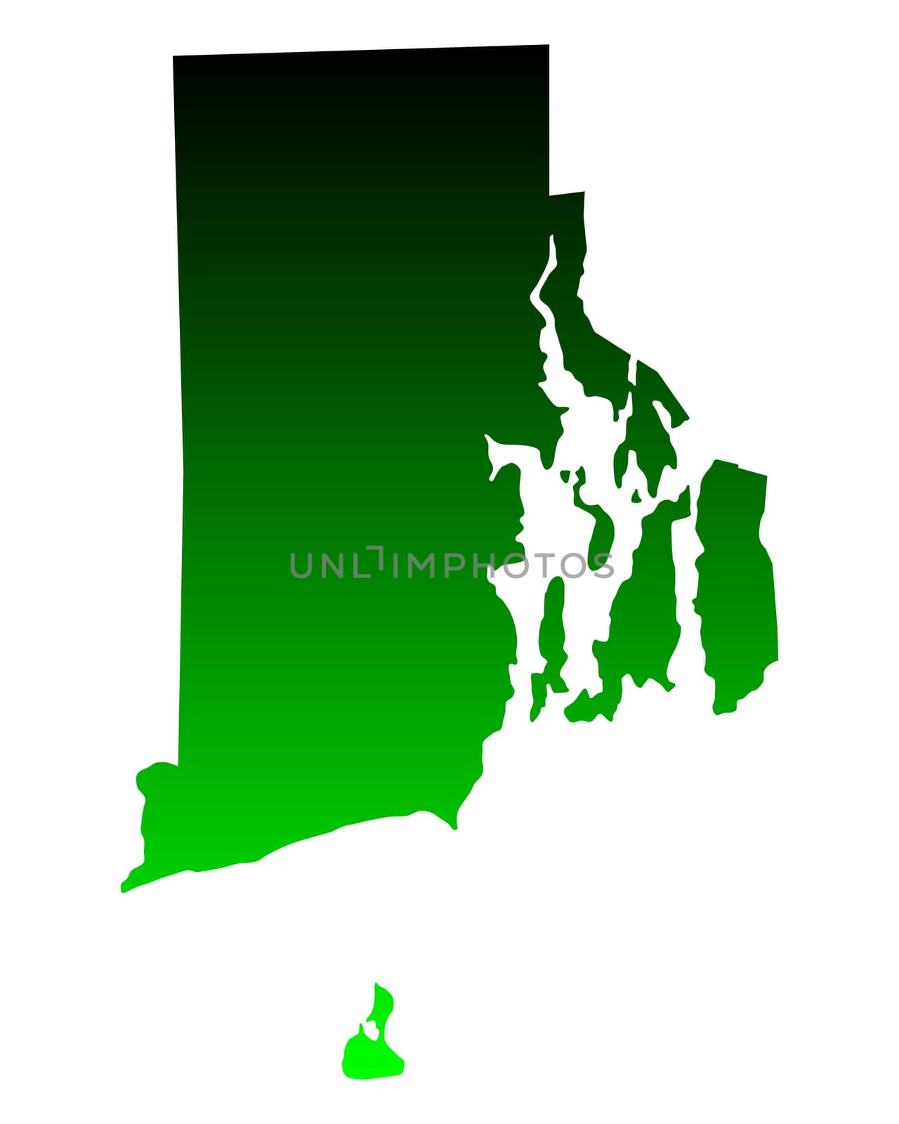 Map of Rhode Island by rbiedermann