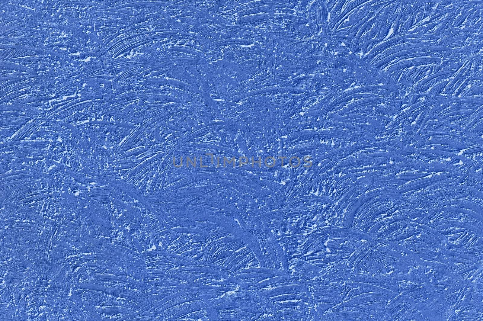 The texture of blue walls painted large erratic strokes of pain                               