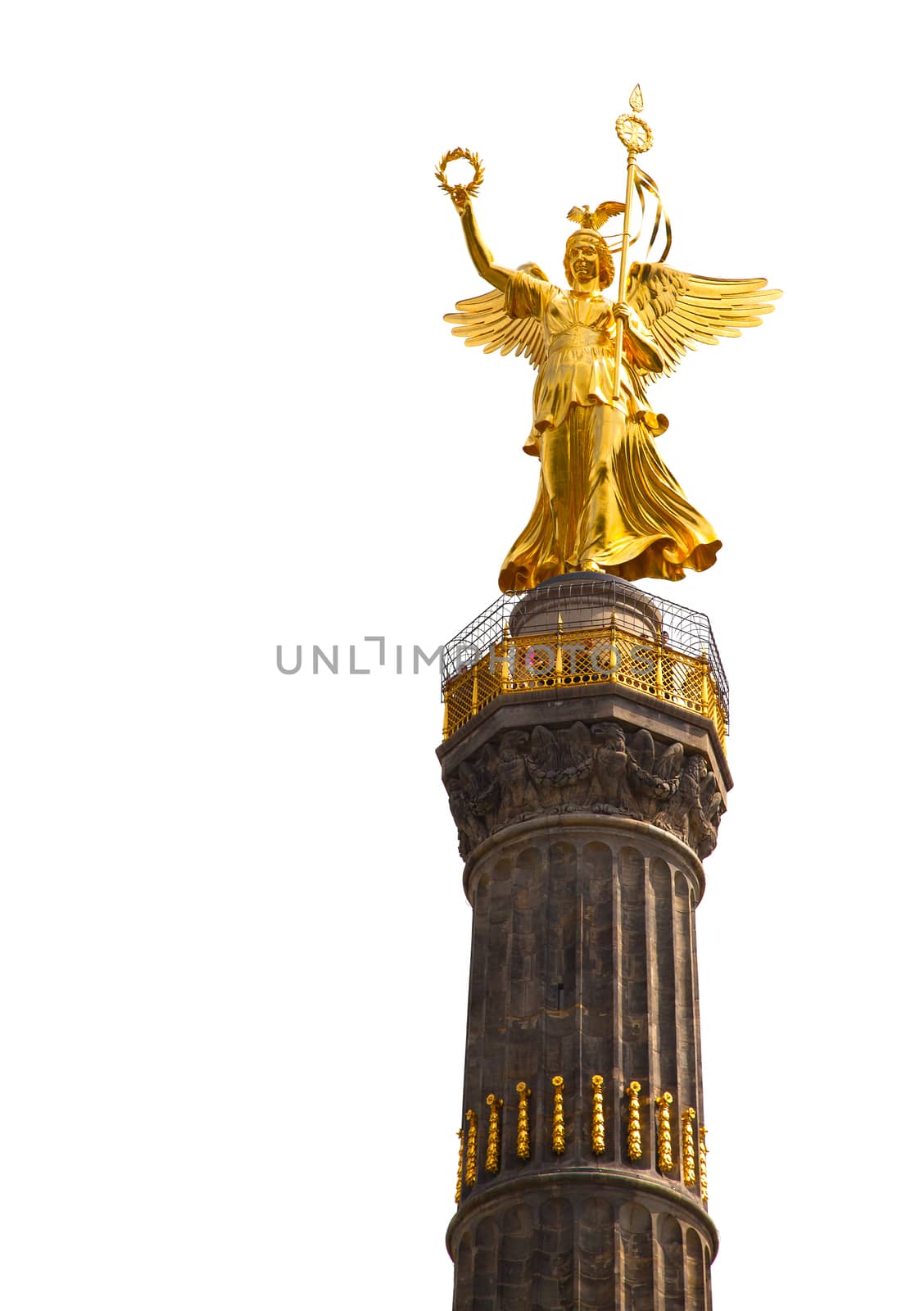 The Siegessaule is the Victory Column located on the Tiergarten  by motorolka