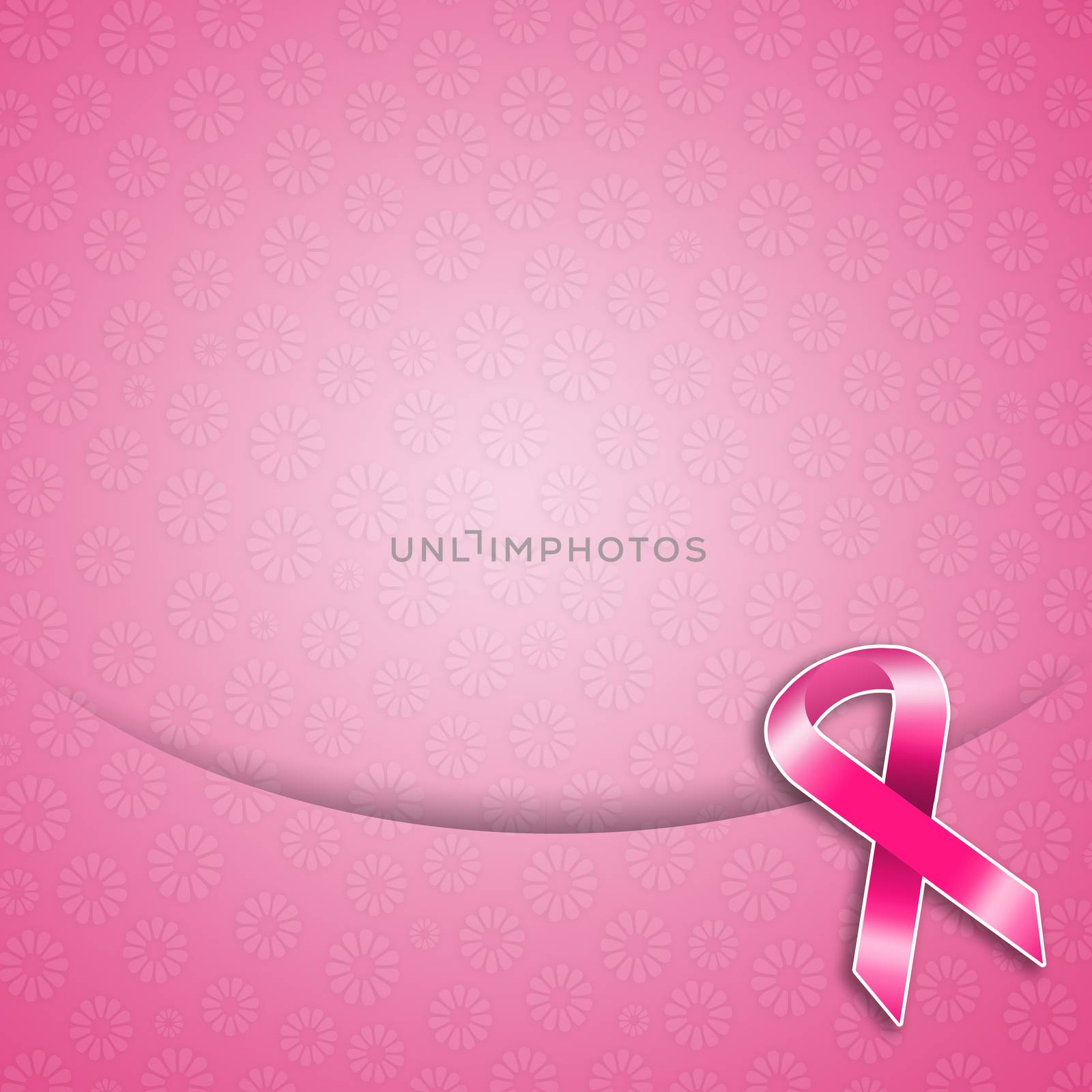 Pink ribbon background by sognolucido