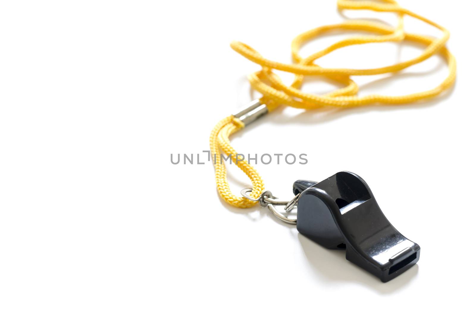 whistle on a white background