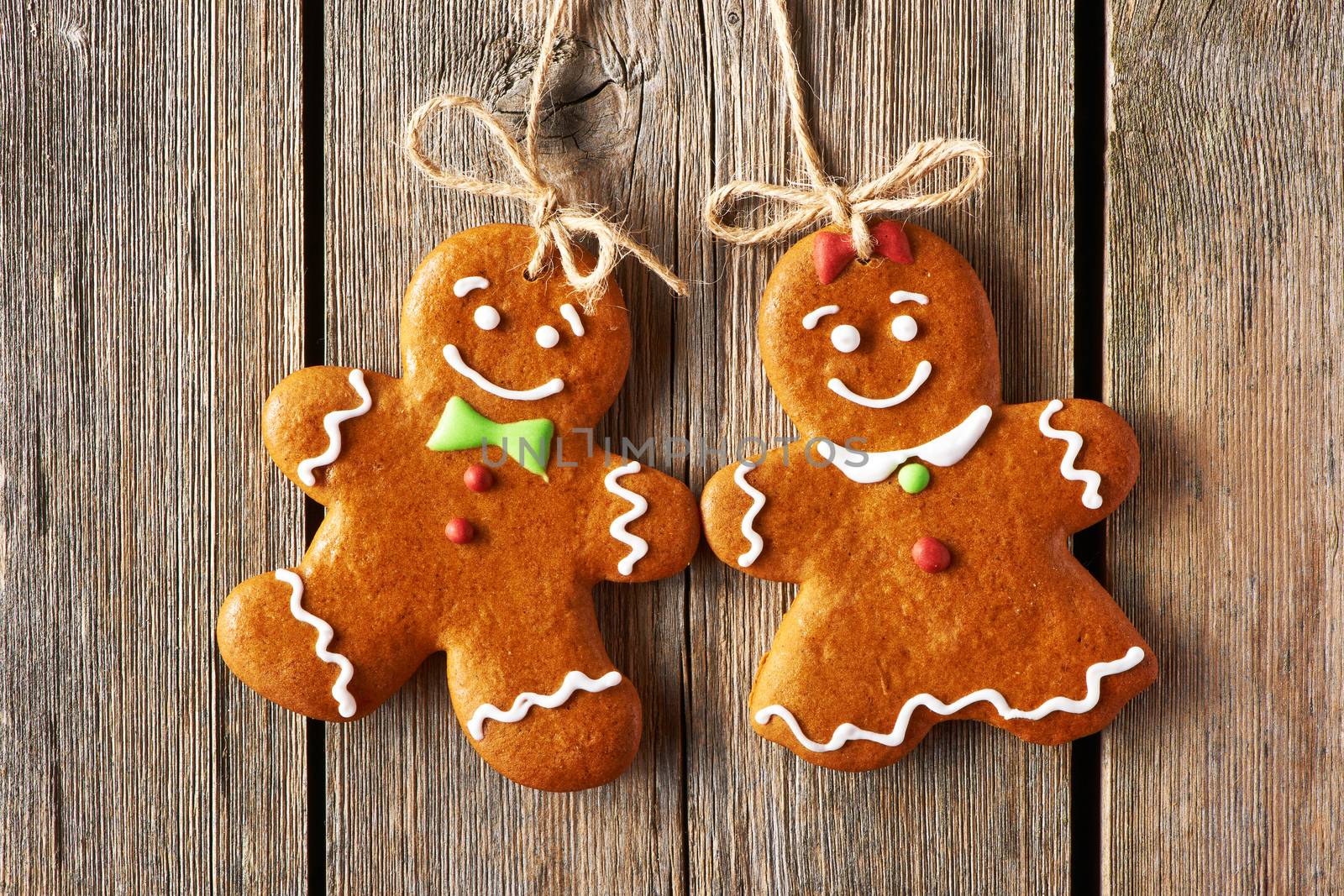 Christmas homemade gingerbread couple cookies by haveseen