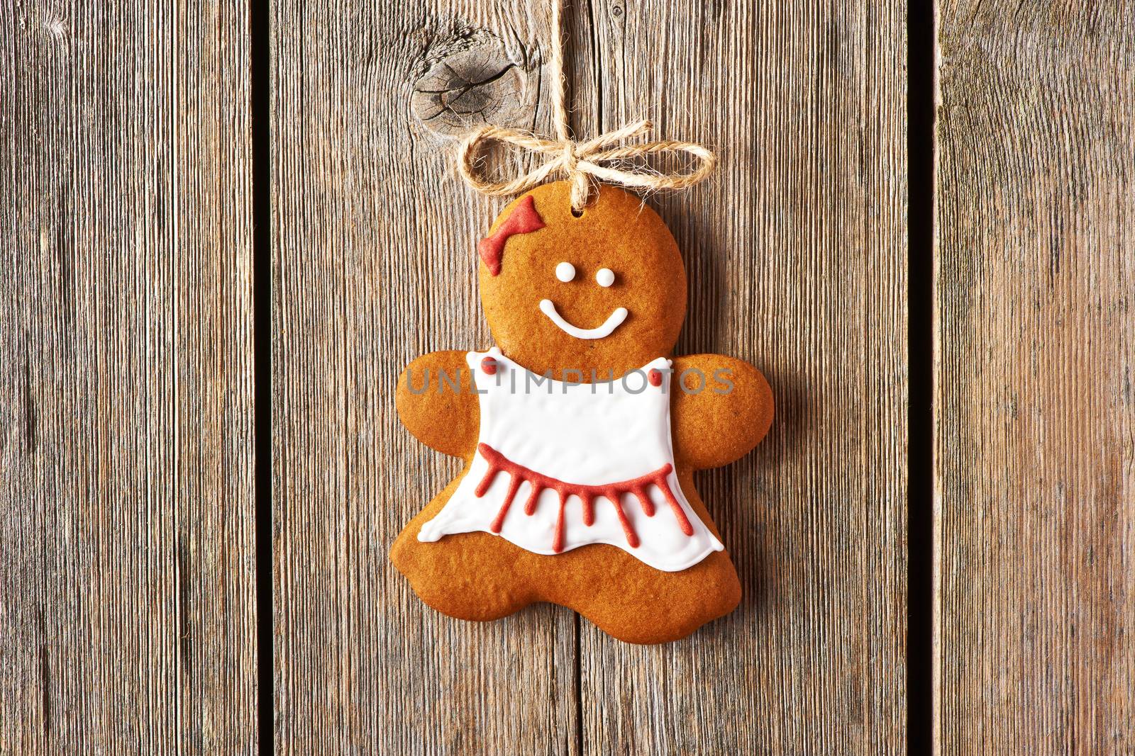Christmas homemade gingerbread girl cookie by haveseen