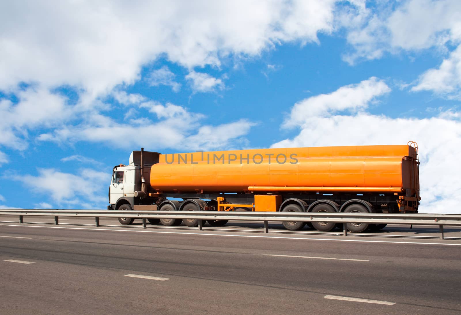 gas-tank truck goes on highway by yurii_bizgaimer