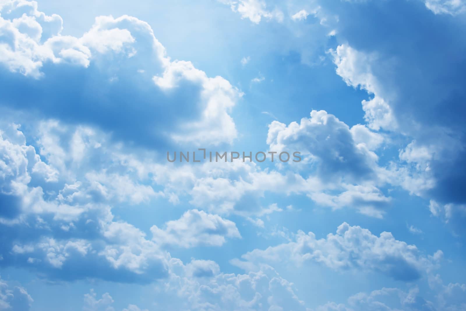  beautiful blue high sky with clouds