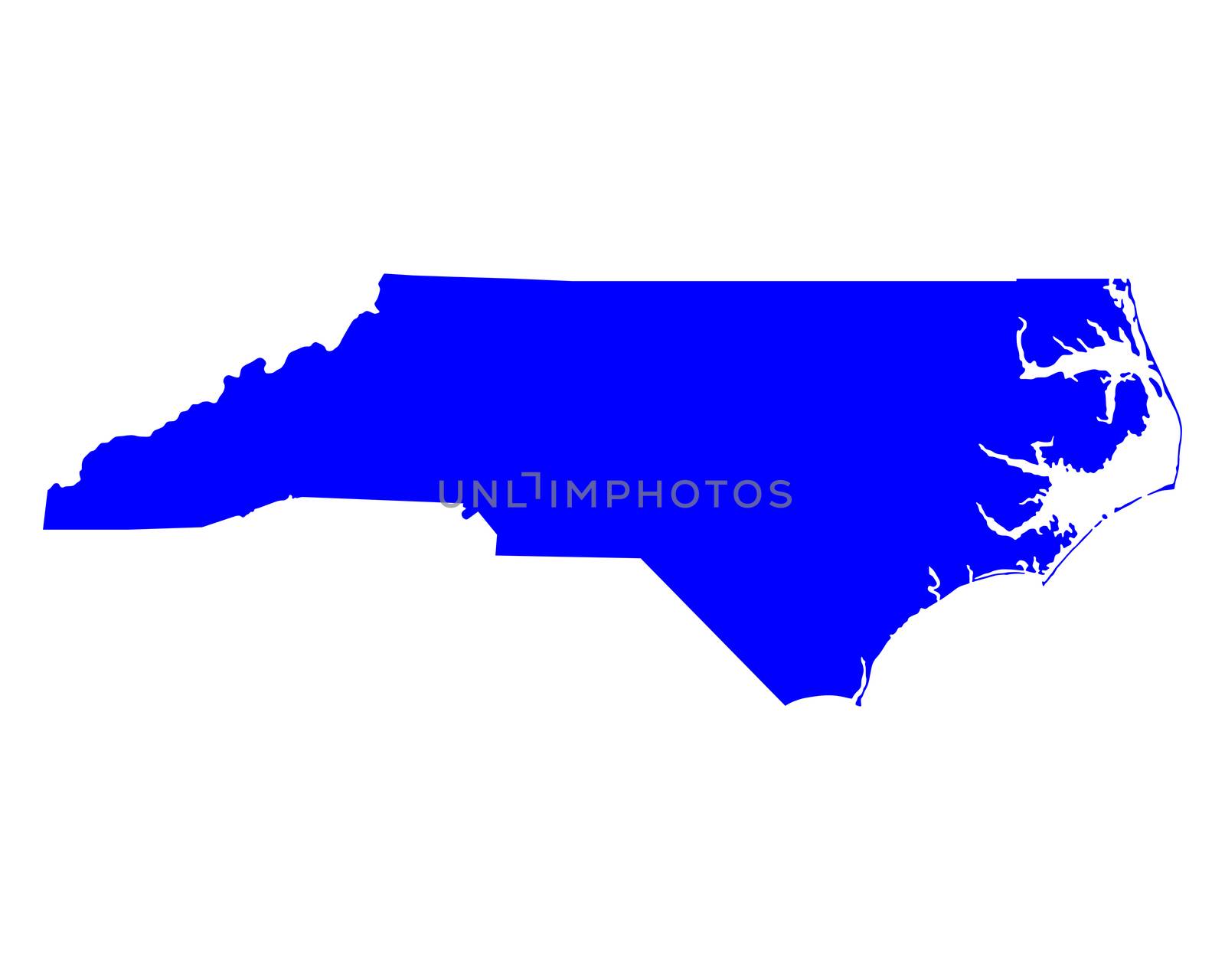 Map of North Carolina by rbiedermann