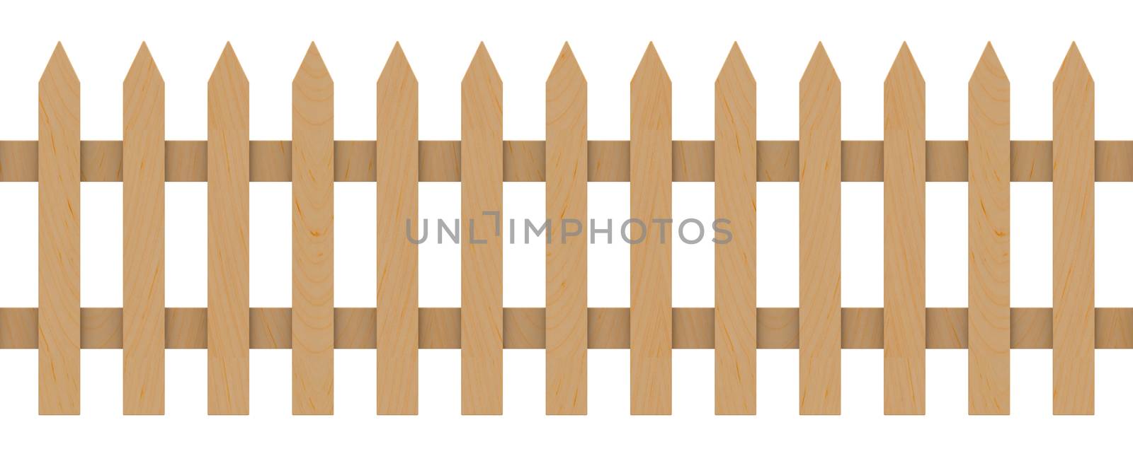 3d generated picture of a wooden fence