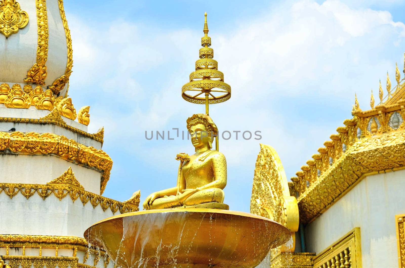 golden thai fairy statue by siiixth