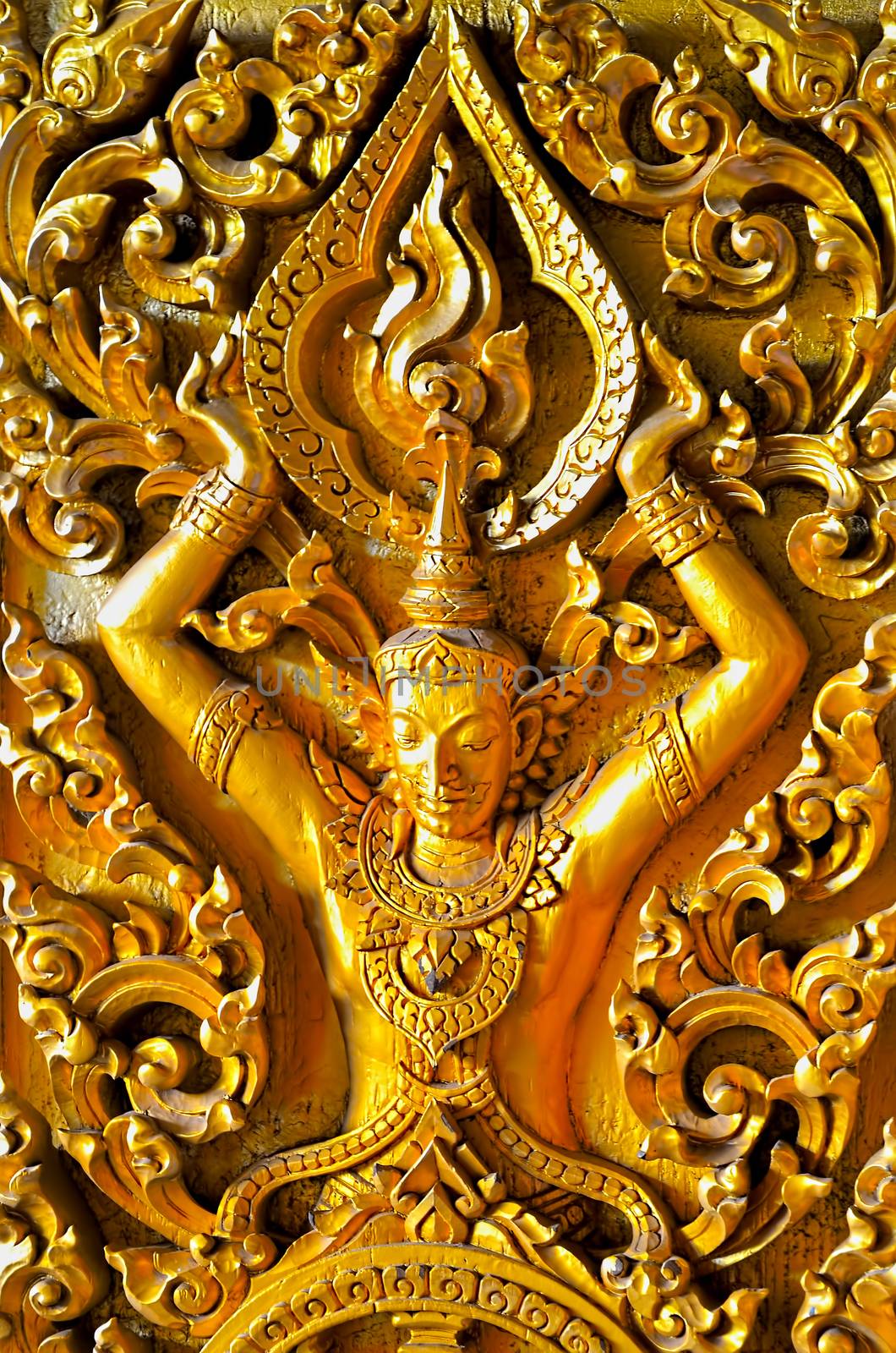 a statue in thai temple