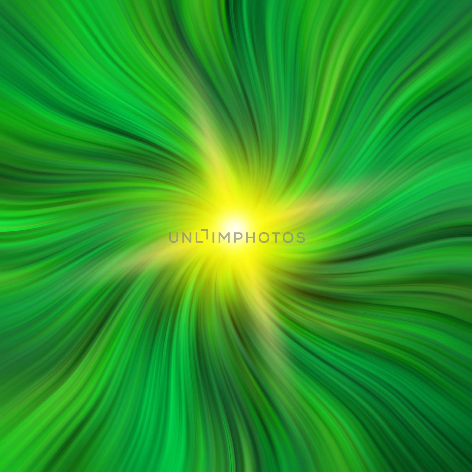 Green Vortex with a Starburst by Balefire9