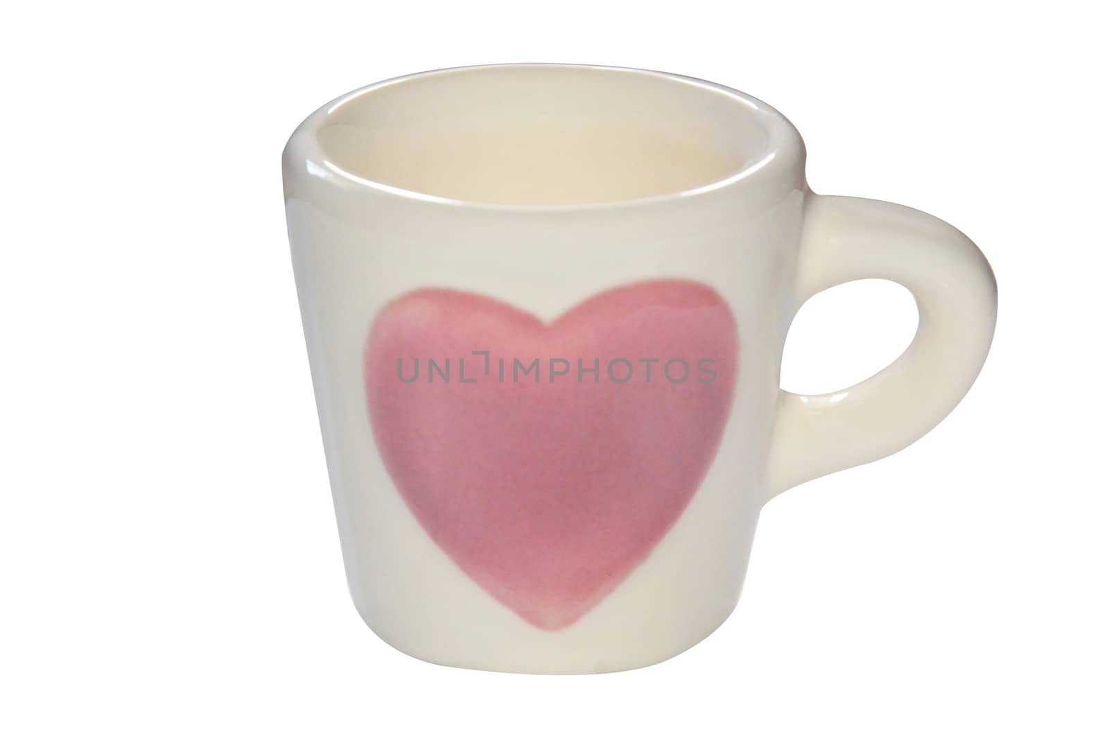 Pink Heart Coffee Cup by siiixth